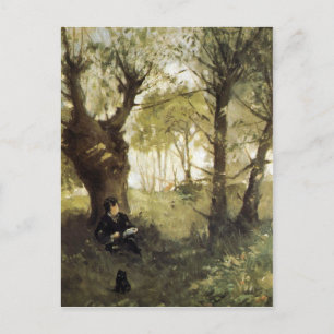 Scene in Auvers by Berthe Morisot Postcard