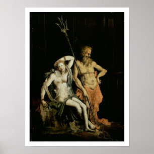 Scene of Hell: detail showing Hades and Persephone Poster