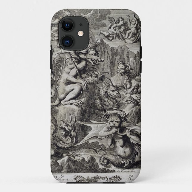 Scene of Hell, illustration from Book 1 Part 3 Cha Case-Mate iPhone Case (Back)