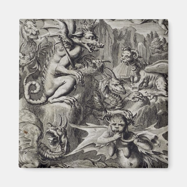 Scene of Hell, illustration from Book 1 Part 3 Cha Magnet (Front)