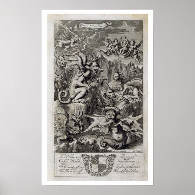 Scene of Hell, illustration from Book 1 Part 3 Cha Poster (Front)