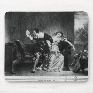 Scene of the cousin's letter mouse pad