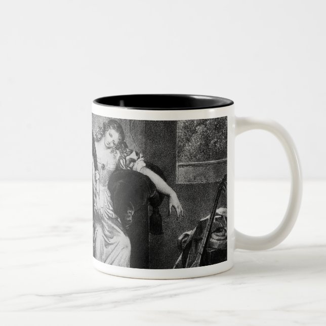 Scene of the cousin's letter Two-Tone coffee mug (Right)