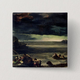 Scene of the Deluge, 1818-20 15 Cm Square Badge