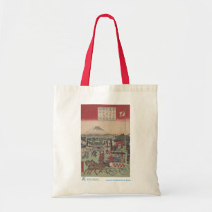 Scene of Tokyo with Mt. Fuji Tote Bag
