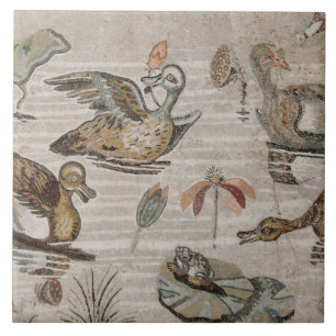 Scene of waterfowl on the Nile, House of Faun Ceramic Tile