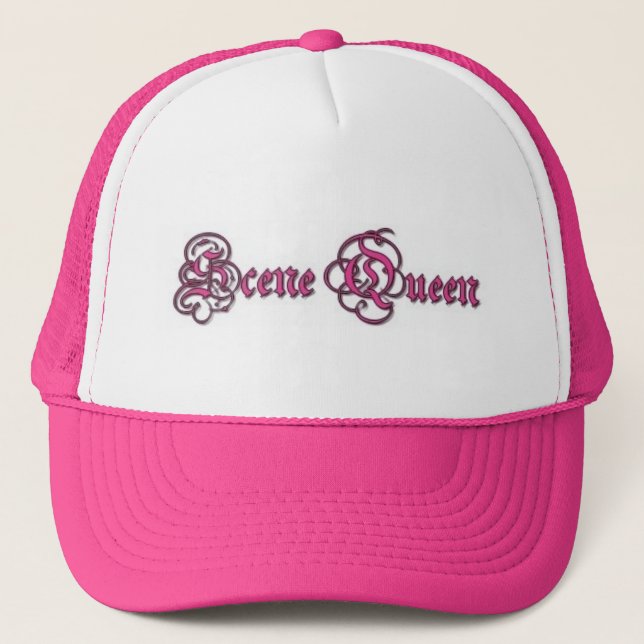 Scene Queen Crown Trucker Hat (Front)