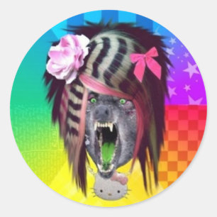 Scene Wolf Meme Stickers