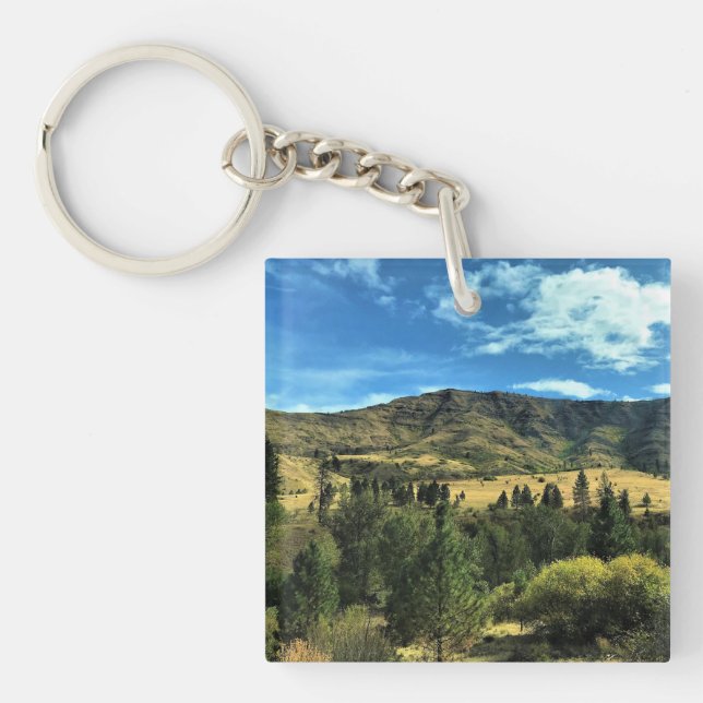Scenery by the Snake River, Oregon Key Ring (Front)