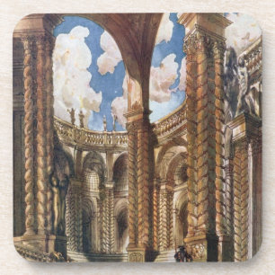 Scenery design for the Betrothal, from Sleeping Be Coaster