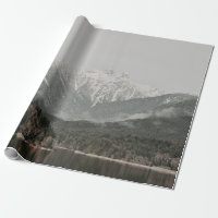 SCENERY OF TREES AND MOUNTAIN