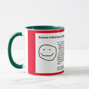 Scènes à faire face shares recipes apple pie mug