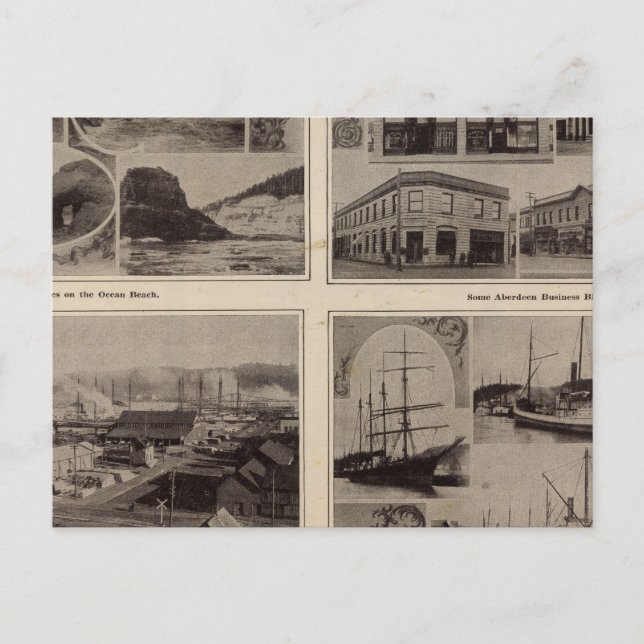 Scenes Aberdeen, Wash Postcard (Front)