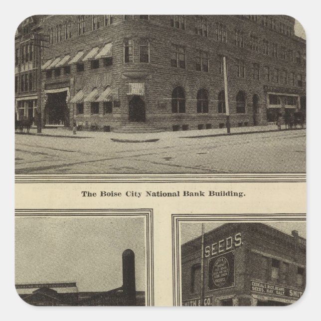 Scenes, Boise, Idaho Square Sticker (Front)