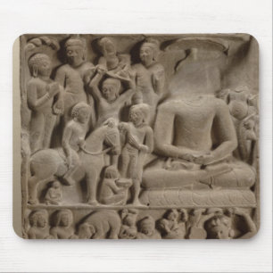 Scenes from Buddha's life, Sarnath, Uttar Pradesh Mouse Pad