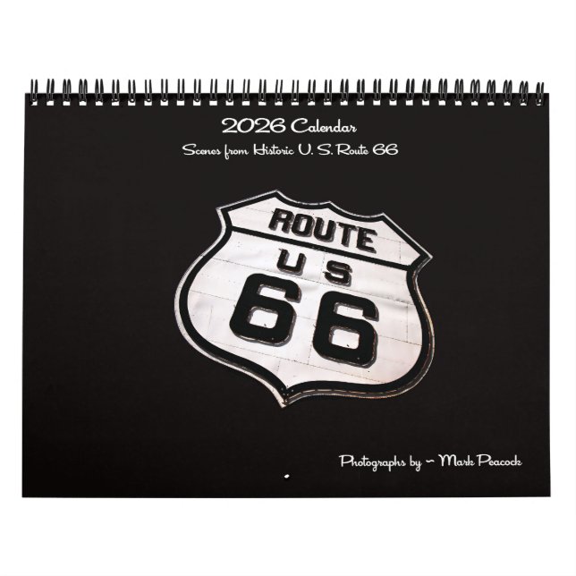 Scenes from Historic Route 66 Calendar (Cover)