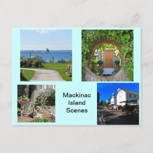 Scenes from Mackinac Island Postcard