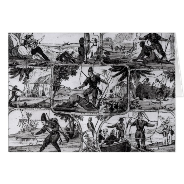 Scenes from 'Robinson Crusoe' by Daniel Defoe (Front Horizontal)