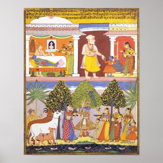Scenes from the Childhood of Krishna Poster (Front)