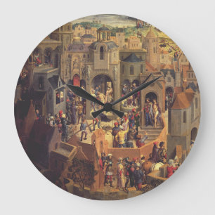 Scenes from the Crucifixion of Christ  Large Clock