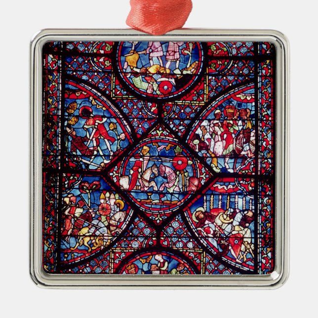 Scenes from the Life of Charlemagne Metal Ornament (Front)