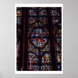 Scenes from the Old Testament, 13th century (stain Poster