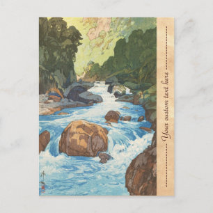 Scenes in the Japan Alps, Kurobe River Yoshida art Postcard