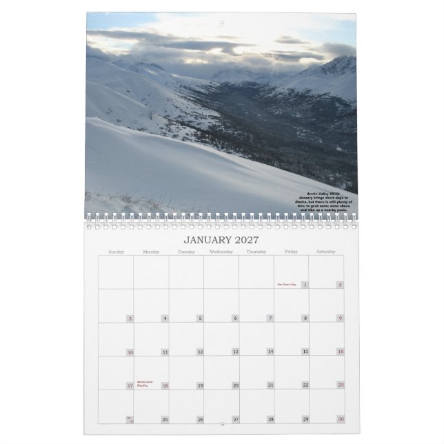SCENES OF ALASKA 2011 CALENDAR (Jan 2027)