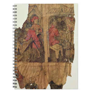 Scenes of banking operations, page from a manual, notebook