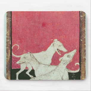 Scenes of courtly hawkin mouse pad
