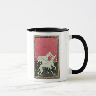Scenes of courtly hawkin mug