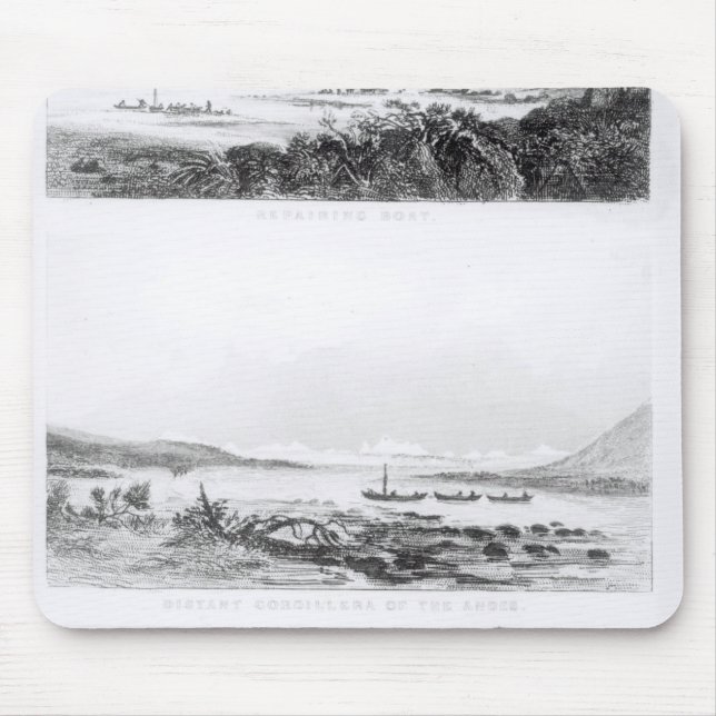 Scenes of the 'Beagle' being repaired Mouse Pad (Front)