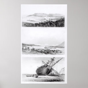 Scenes of the 'Beagle' being repaired Poster