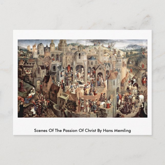 Scenes Of The Passion Of Christ By Hans Memling Postcard (Front)