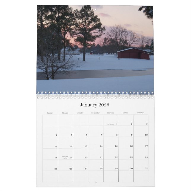 Scenic Alabama Calendar (Jan 2026)