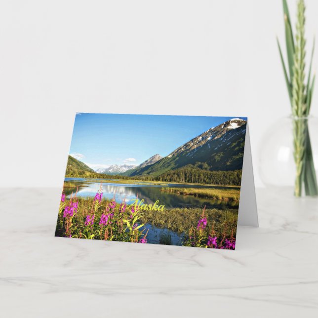 Scenic Alaska landscape photograph Card (Front)