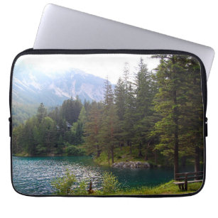 Scenic Alpine Forrest and Lake Photo Laptop Sleeve