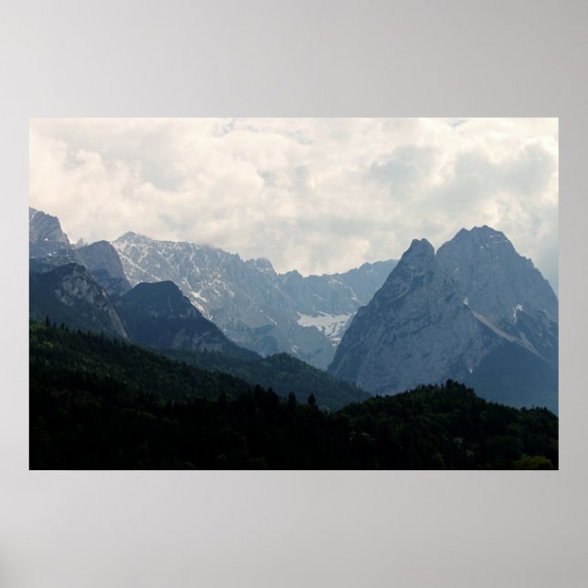 Scenic Alpine Mountains Nature Photo Poster (Front)