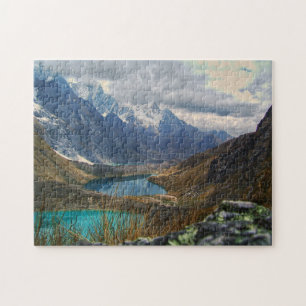 Scenic Alpine Mountains Photo Jigsaw Puzzle