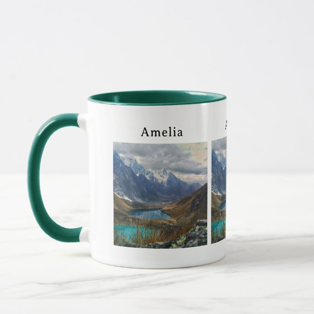 Scenic Alpine Mountains Photo Mug (Left)