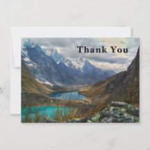 Scenic Alpine Mountains Photo Thank You