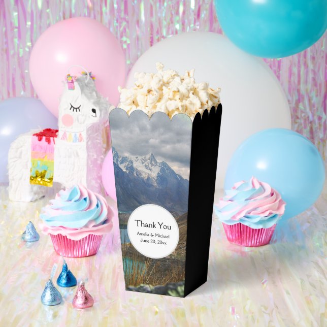 Scenic Alpine Mountains Photo Thank You Favour Box (Party)