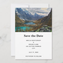 Scenic Alpine Mountains Photo Wedding