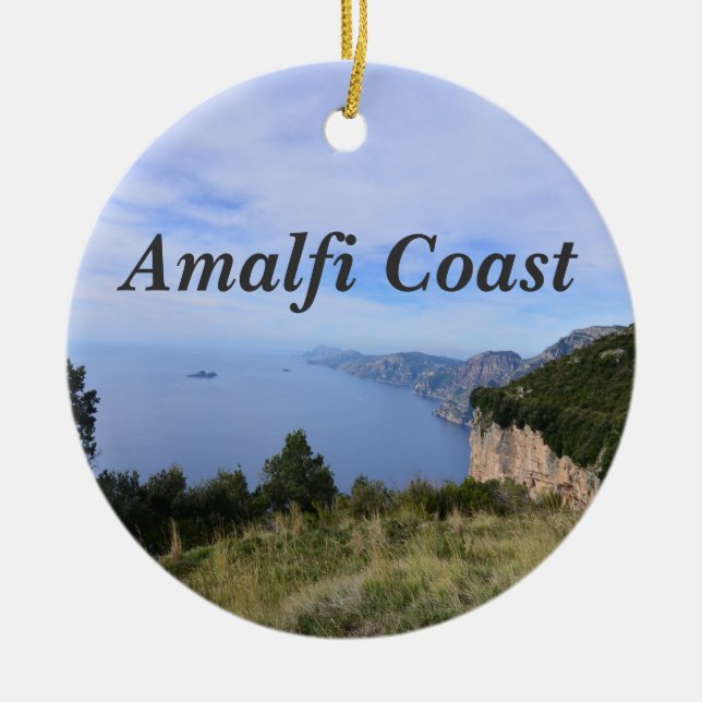 Scenic Amalfi Coast in Italy Ceramic Ornament (Front)