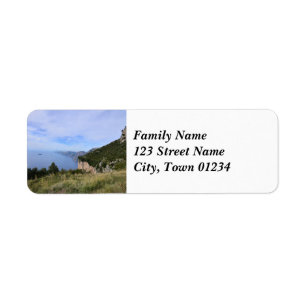 Scenic Amalfi Coast in Italy Return Address Label