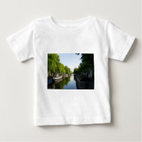 Scenic Amsterdam Canal & Houseboats Photo
