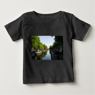 Scenic Amsterdam Netherlands Canal & Houseboats  Baby T-Shirt