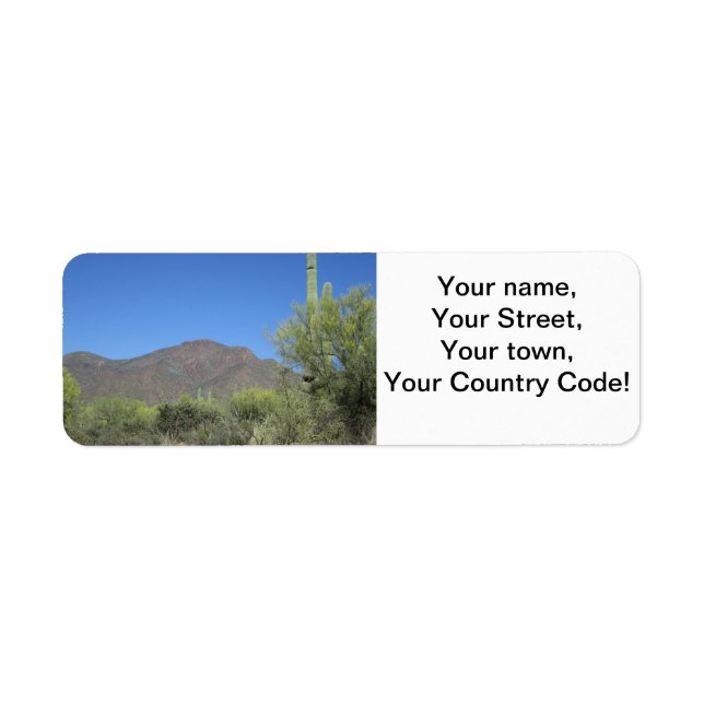 Scenic Apache Trail Return Address Label (Front)