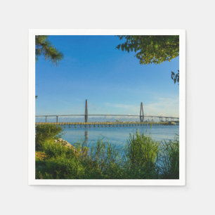 Scenic Arthur Ravenel Bridge Napkin