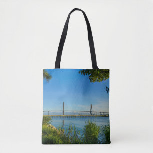 Scenic Arthur Ravenel Bridge Tote Bag